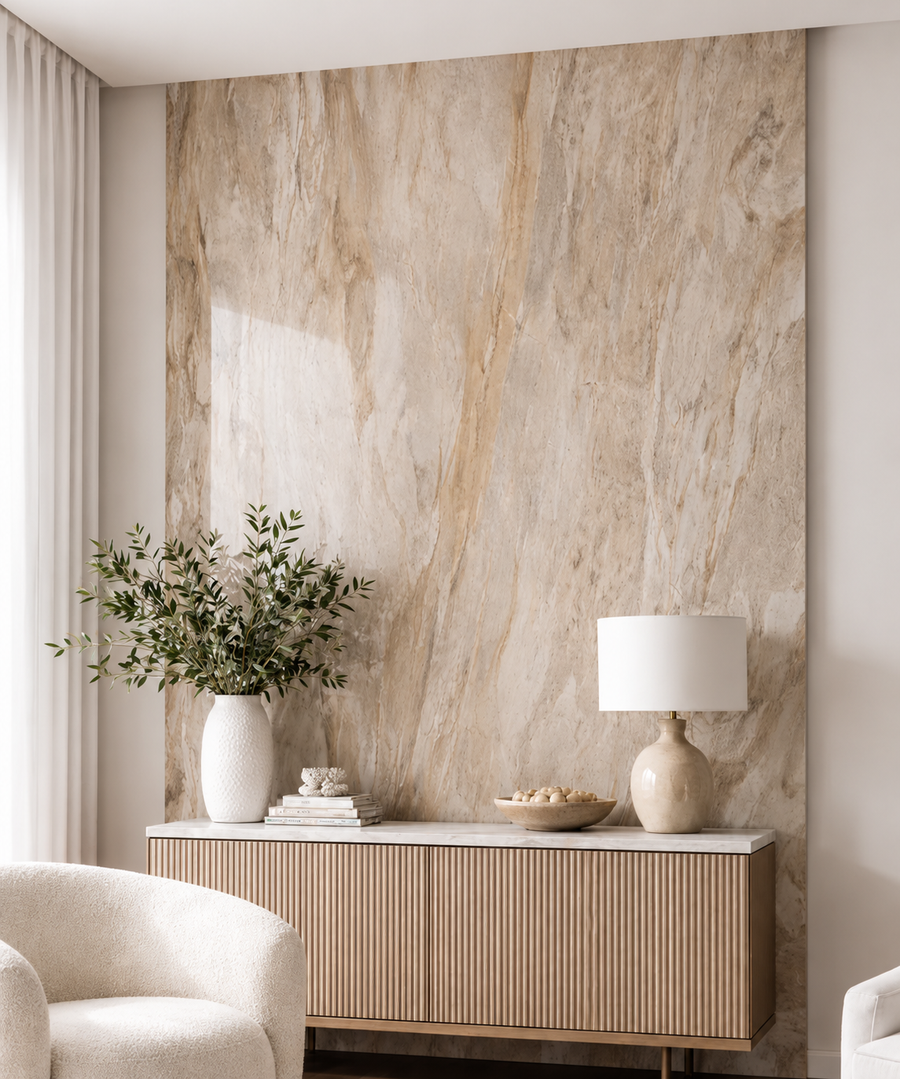 Cream PVC Wall Panel