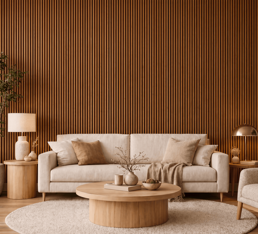 Teak Oak Acoustic Wall Panel - ashlynconcepts
