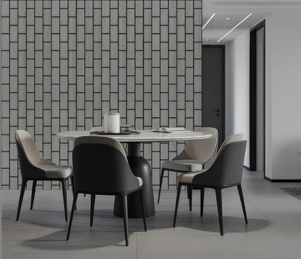 Light Grey Vertical Acoustic Panel - Ashlynconcepts