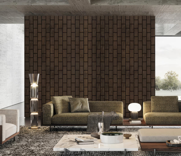 Walnut Vertical Acoustic Panel - Ashlynconcepts