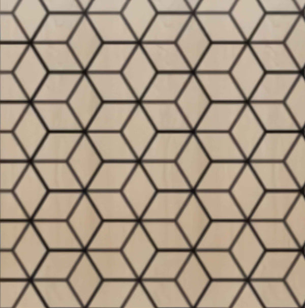 Oak Blocks Acoustic Panel