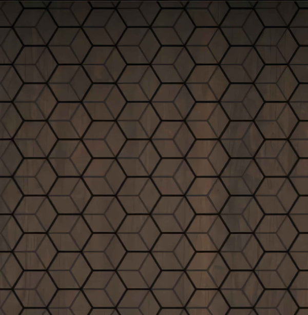 Walnut Blocks Acoustic Panel