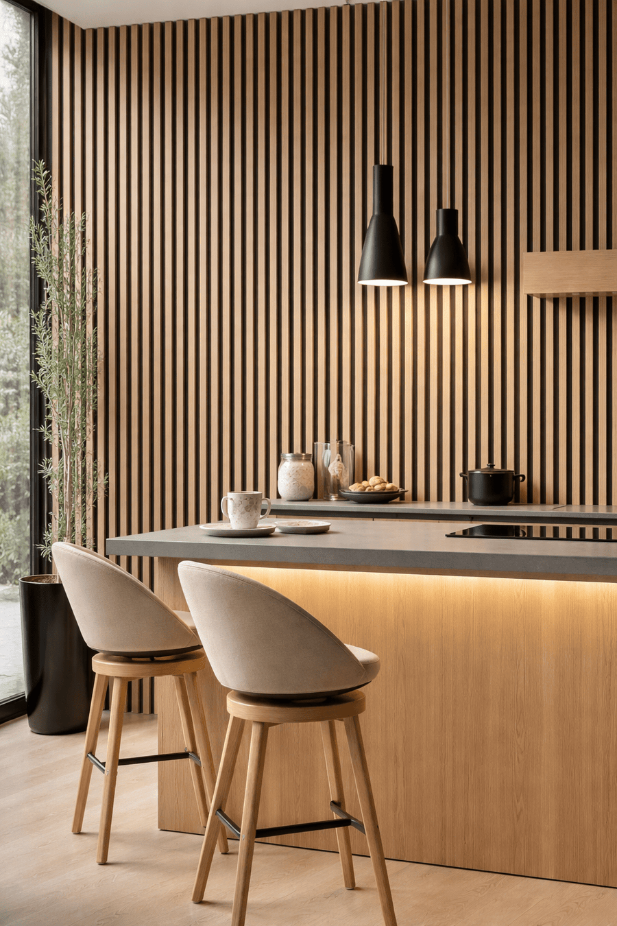 Natural Oak Acoustic Wall Panel - ashlynconcepts