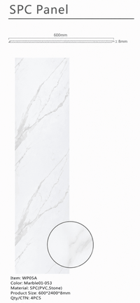 White Marble PVC Wall Panel - ashlynconcepts