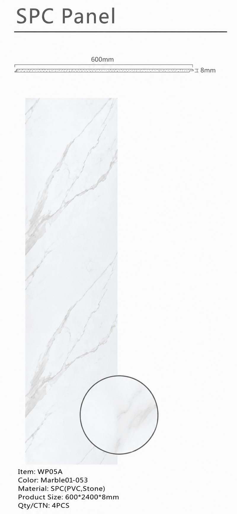 White Marble PVC Wall Panel - ashlynconcepts