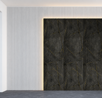 Gold & Black Marble PVC Wall Panel
