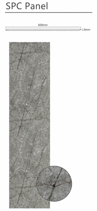 Gold & Grey Marble PVC Panel