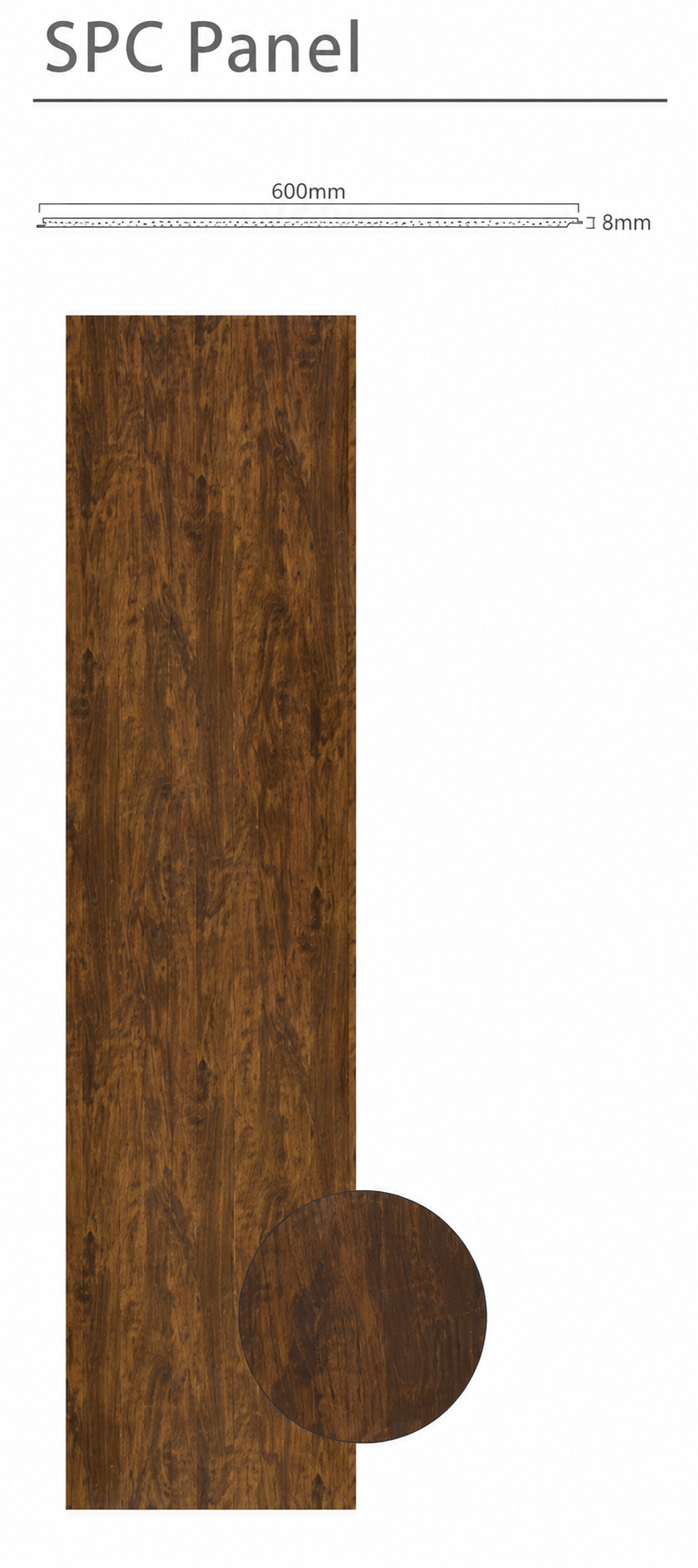 Walnut PVC Wall Panel