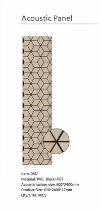 Dark Oak Blocks Acoustic Panel