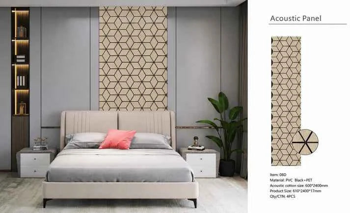Dark Oak Blocks Acoustic Panel