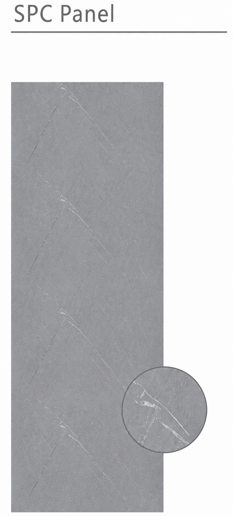 Grey Marble Wide PVC Wall Panel