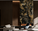 Gold & Black Marble Wide PVC Wall Panel