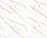 Gold & White Marble Wide PVC Wall Panel
