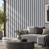 Grey Oak Wide Slat Acoustic Wall Panel