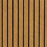 Teak Oak Wide Slat Acoustic Wall Panel