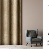 White Oak 30 × 240 × 1.2cm Seamless PVC Wall Panel