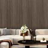 Dark Oak 30 × 240 × 1.2cm Seamless PVC Wall Panel