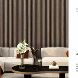 Dark Oak 30 × 240 × 1.2cm Seamless PVC Wall Panel