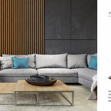 Walnut 30 × 240 × 1.2cm Seamless PVC Wall Panel