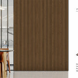 Walnut 30 × 240 × 1.2cm Seamless PVC Wall Panel