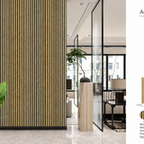 Oak Premium 3-Sided Acoustic - 60 x 240 x 1.7cm