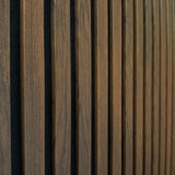 Walnut Premium 3-Sided Acoustic - 60 x 240 x 1.7cm