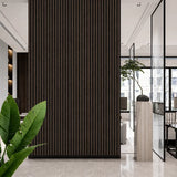 Walnut Premium 3-Sided Acoustic - 60 x 240 x 1.7cm