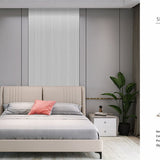 Light Grey 15 × 240 × 1.5cm Fluted Seamless PVC Wall Panel