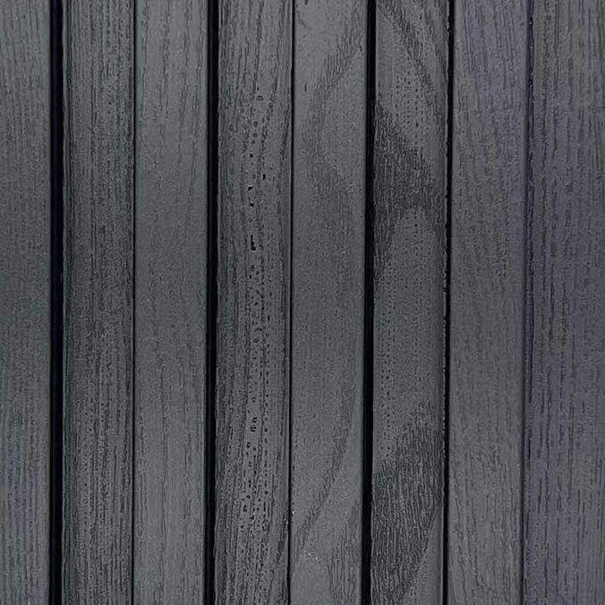 Black 15 × 240 × 1.8cm Seamless PVC Wall Panel