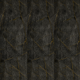 Close-up view revealing rich black tones with striking metallic gold details across a polished marble-style finish