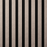 Close-up of a 60 × 240 × 1.5cm acoustic panel showcasing warm brown tones and subtle metallic detailing