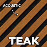Teak Oak 60 × 240 × 1.5cm Acoustic Wall Panel