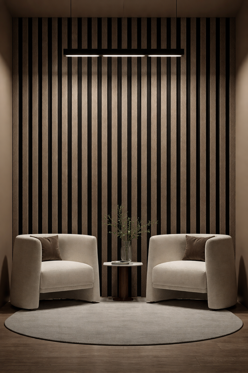 Metallic Brown Acoustic Panel - Ashlynconcepts