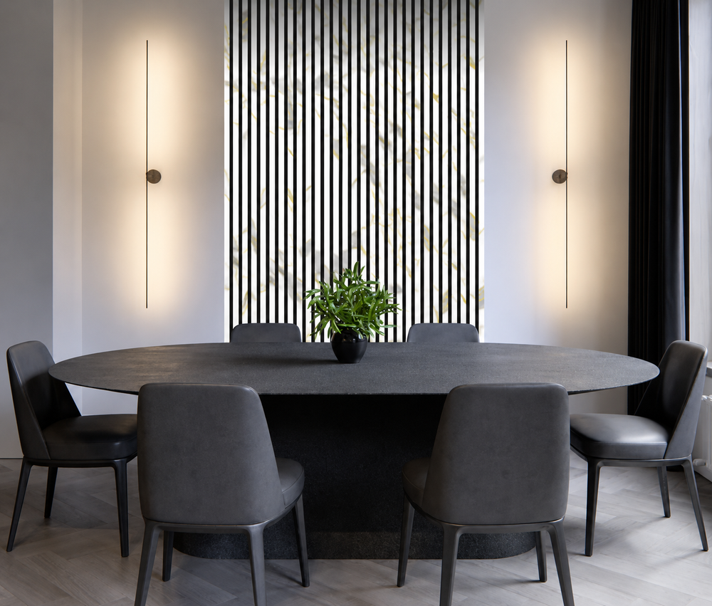 Gold and White Marble Acoustic Wall Panel