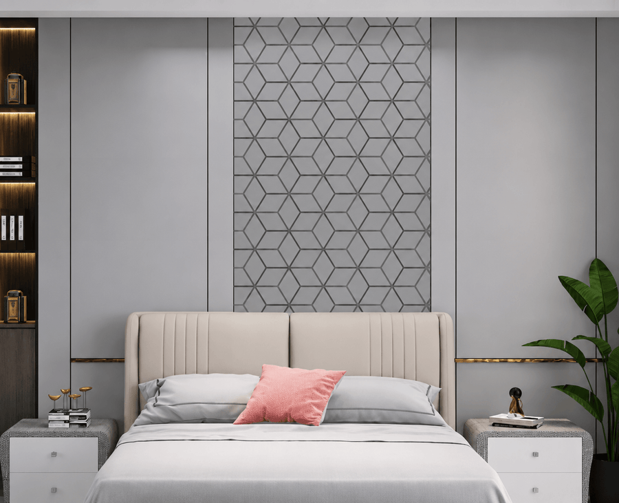 Grey Acoustic Block Wall Panel - ashlynconcepts