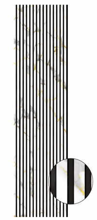 Gold and White Marble Acoustic Wall Panel