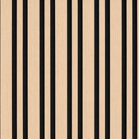Oak Wide Slat Acoustic Wall Panel | 60 × 240cm