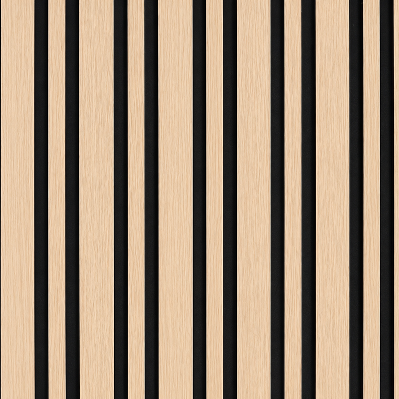 Oak Wide Slat Acoustic Wall Panel | 60 × 240cm
