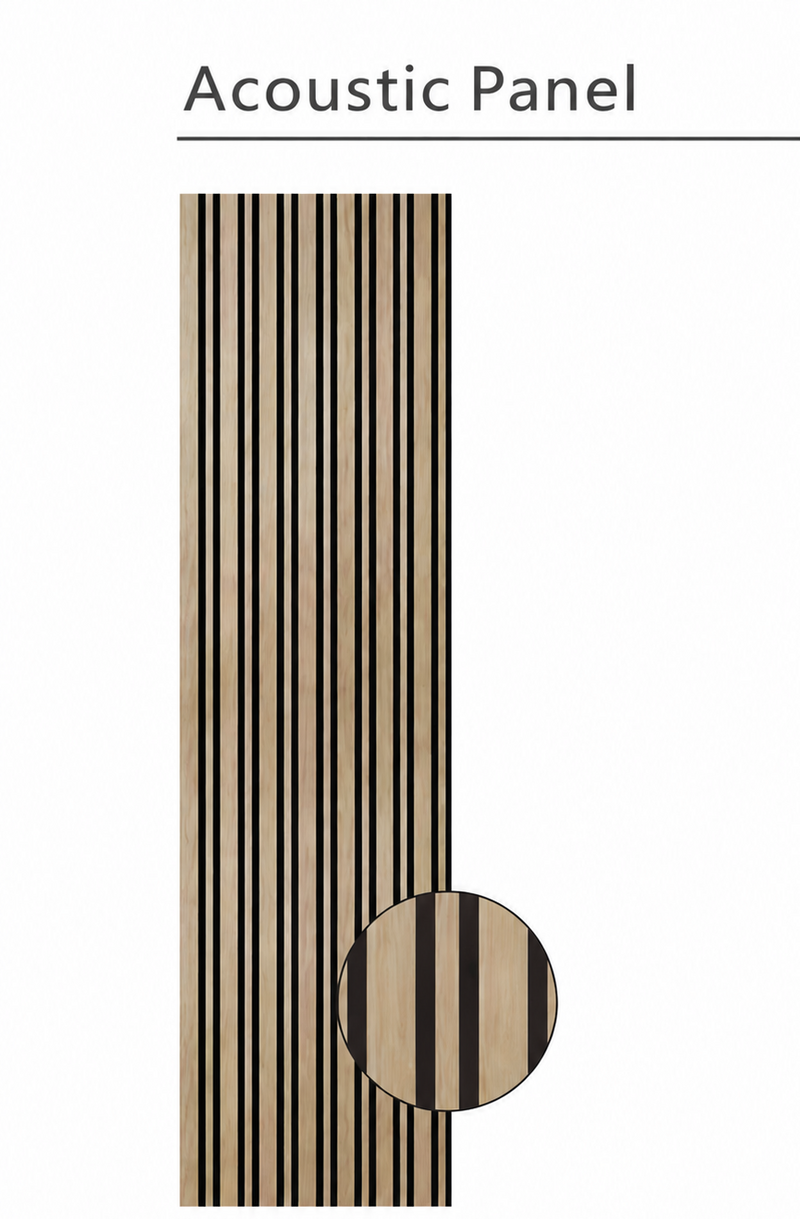 Oak Wide Slat Acoustic Wall Panel | 60 × 240cm