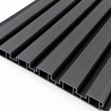 Black 30 × 240 × 1.2cm Seamless PVC Wall Panel