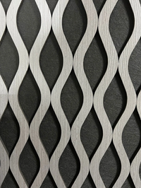 Dark Grey Wavy Acoustic Panel - Ashlynconcepts