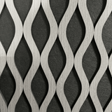 Dark Grey Wavy 60 × 240 × 1.5cm Acoustic Wall Panel
