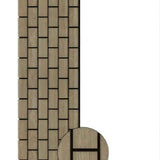 Dark Oak Vertical 60 × 240 × 1.7cm Acoustic Wall Panel