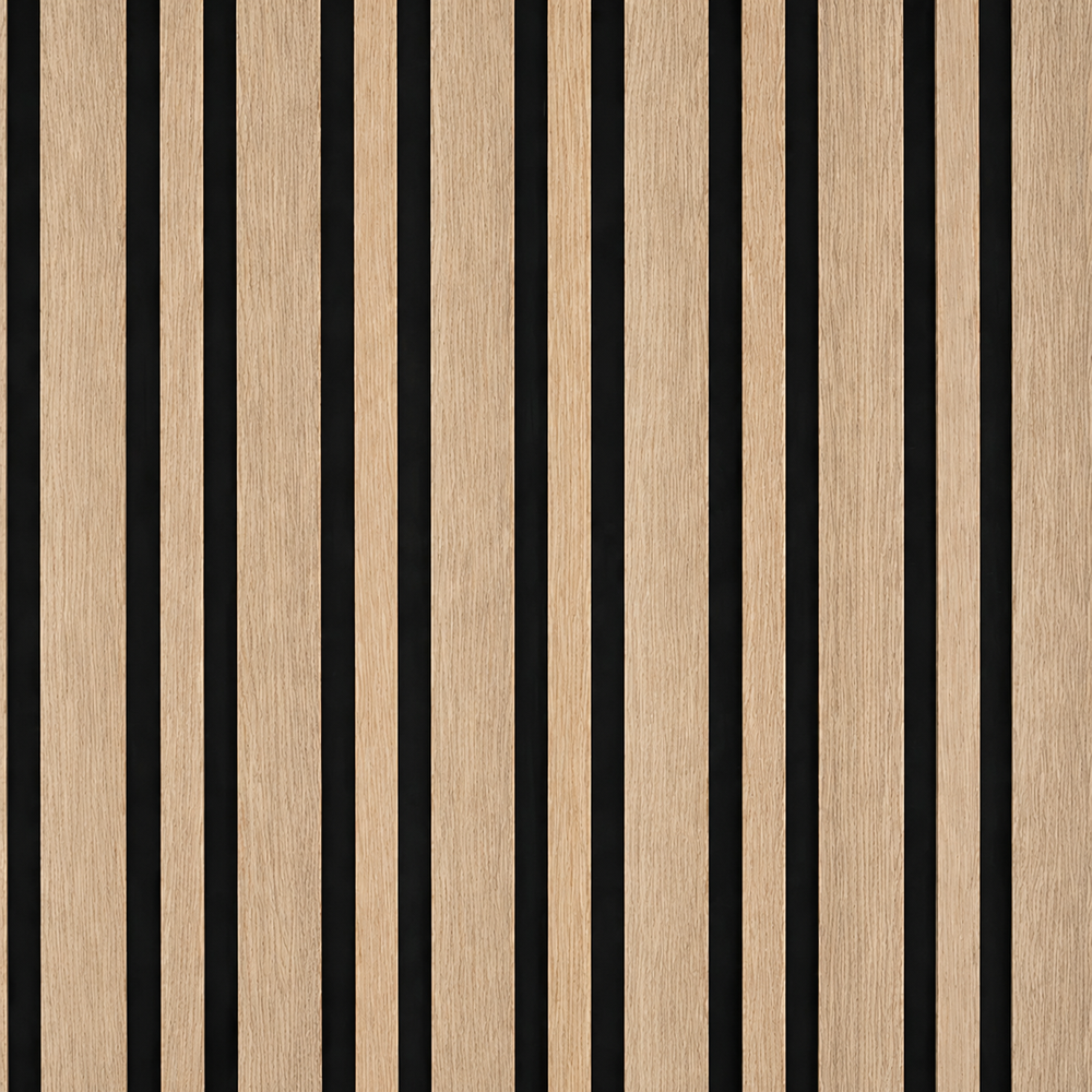 Dark Oak Wide Slat Acoustic Wall Panel | 60 × 240cm