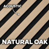 Natural Oak Acoustic Wall Panel 280 CM