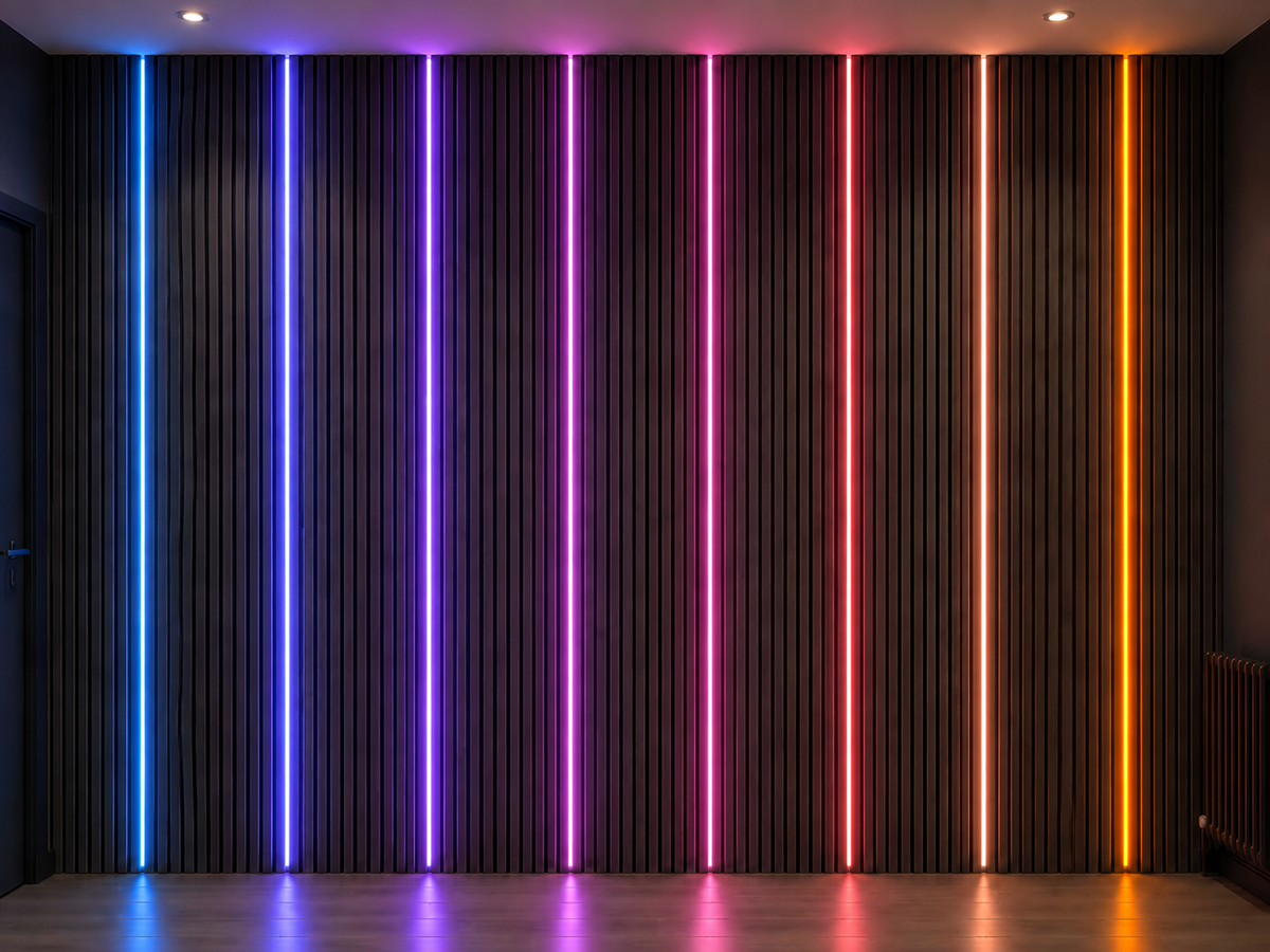 Flexible Multicolour LED Wall Panel Lighting