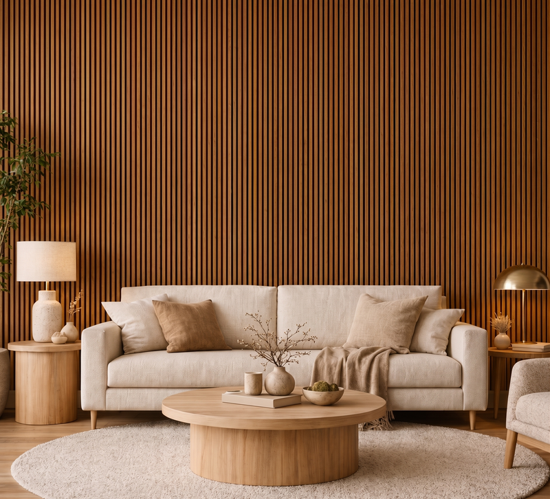 Teak Oak Acoustic Wall Panel