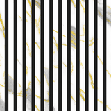 Close-up view showcasing delicate metallic gold detailing across a smooth white marble-effect surface