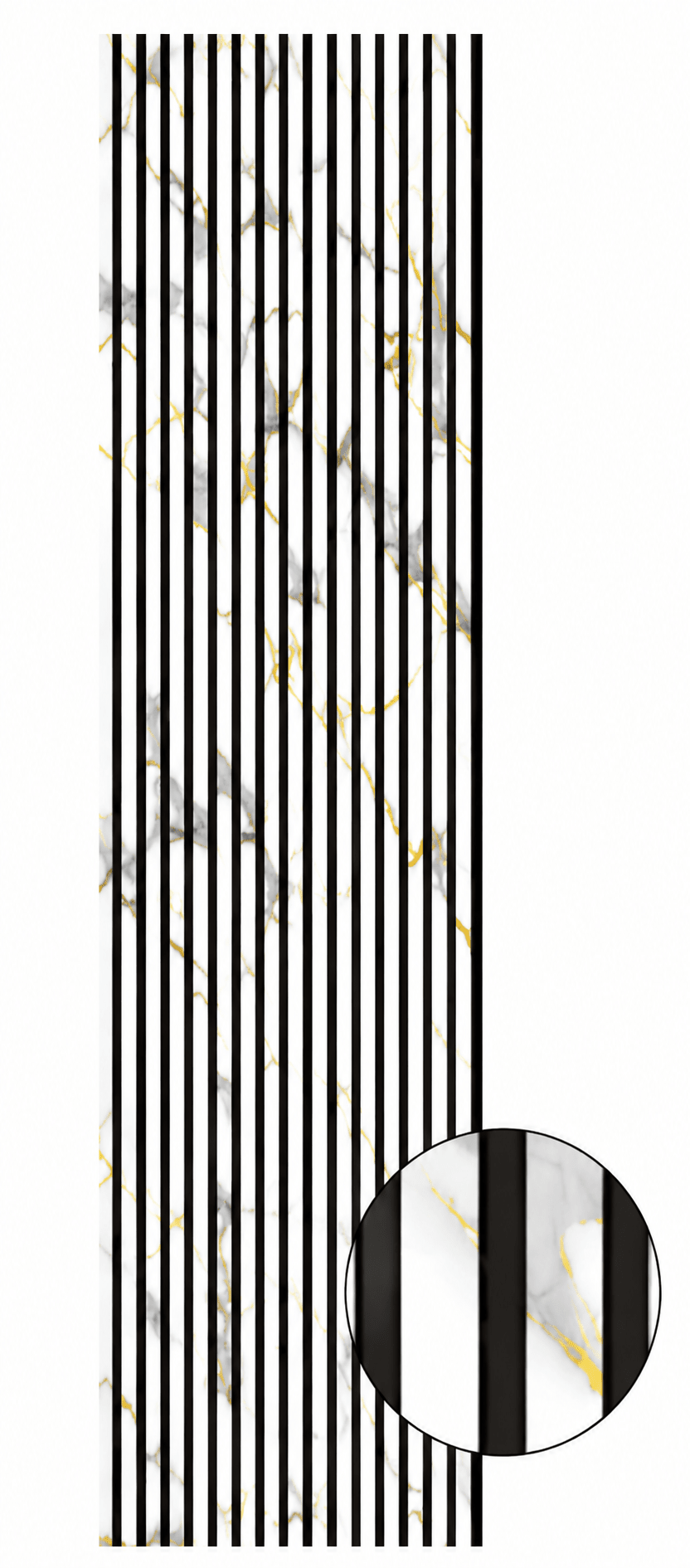 Gold & White Marble Wall Panel - ashlynconcepts