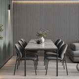 Grey 60 × 280 × 1.7cm acoustic wall panel with refined vertical detailing and a contemporary finish